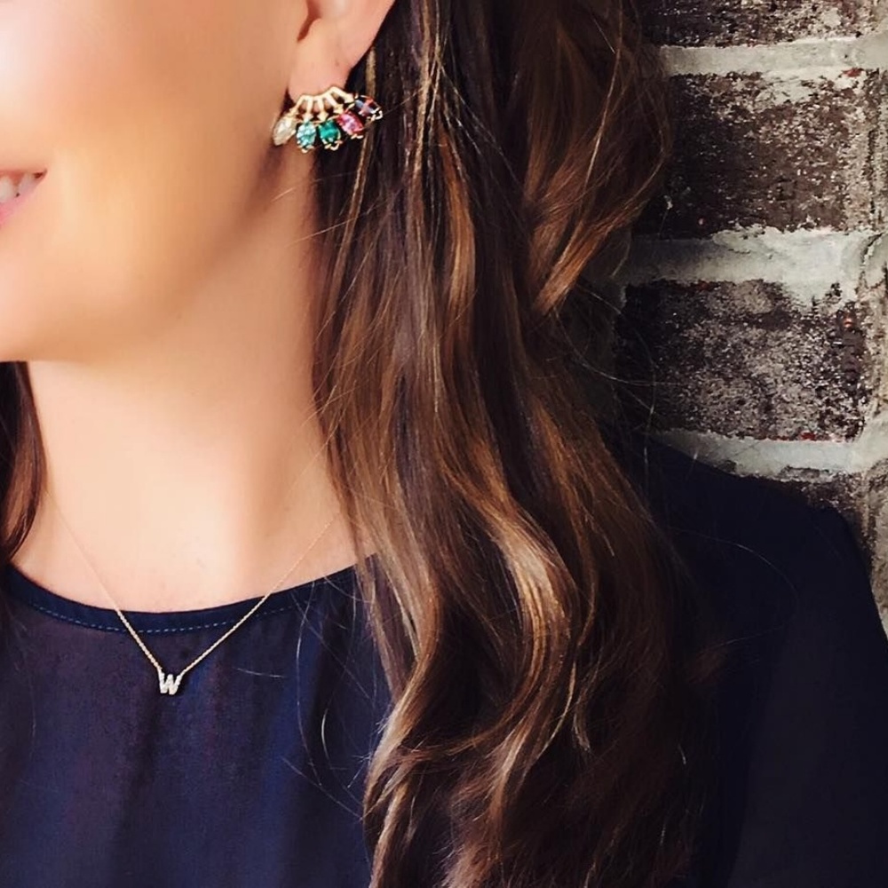 Stella & Dot x Rebecca Minkoff | Retired Dainty Crystal Fan Pixie Studs